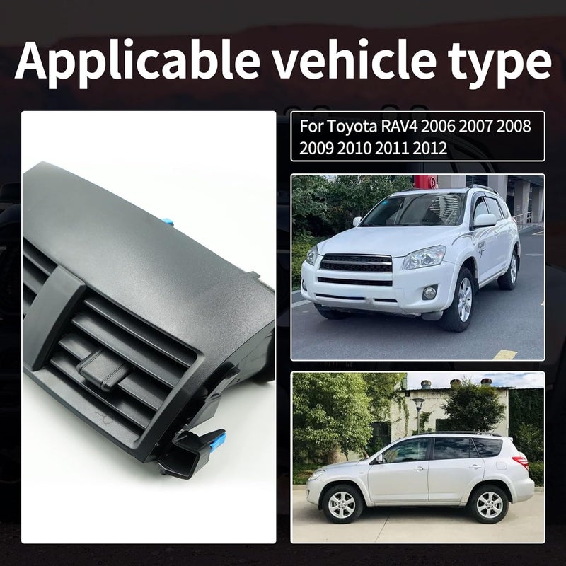 runfider Center Dash A/C Outlet Air Vent Panel Cover for Toyota RAV4 2006 2007 2008 2009 2010 2011 2012 Replaces 55670-42060-B0 55663-42020 55670-0R010 55670-0R010-B0 - Image 3